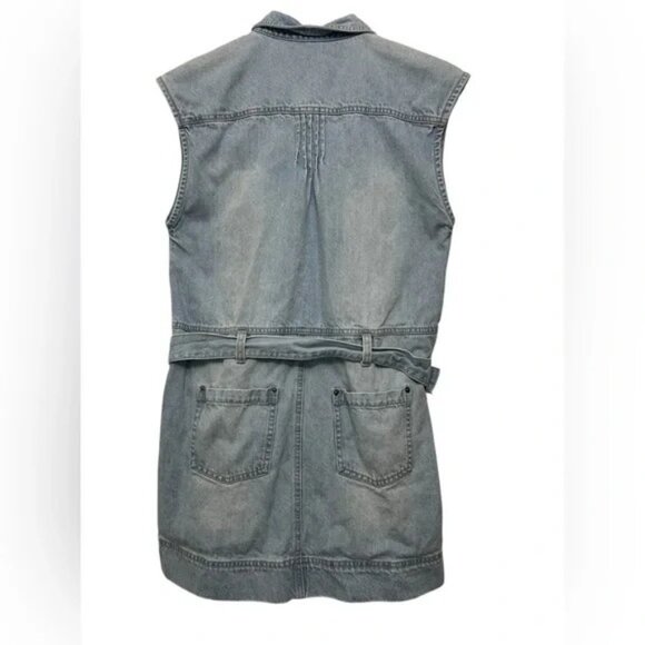 Free People blue rowley denim mini dress size XS - Picture 6 of 8